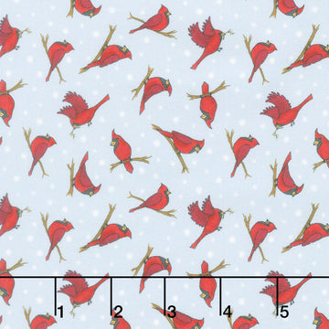 Friends & Flakes - Cardinal Sky Yardage
