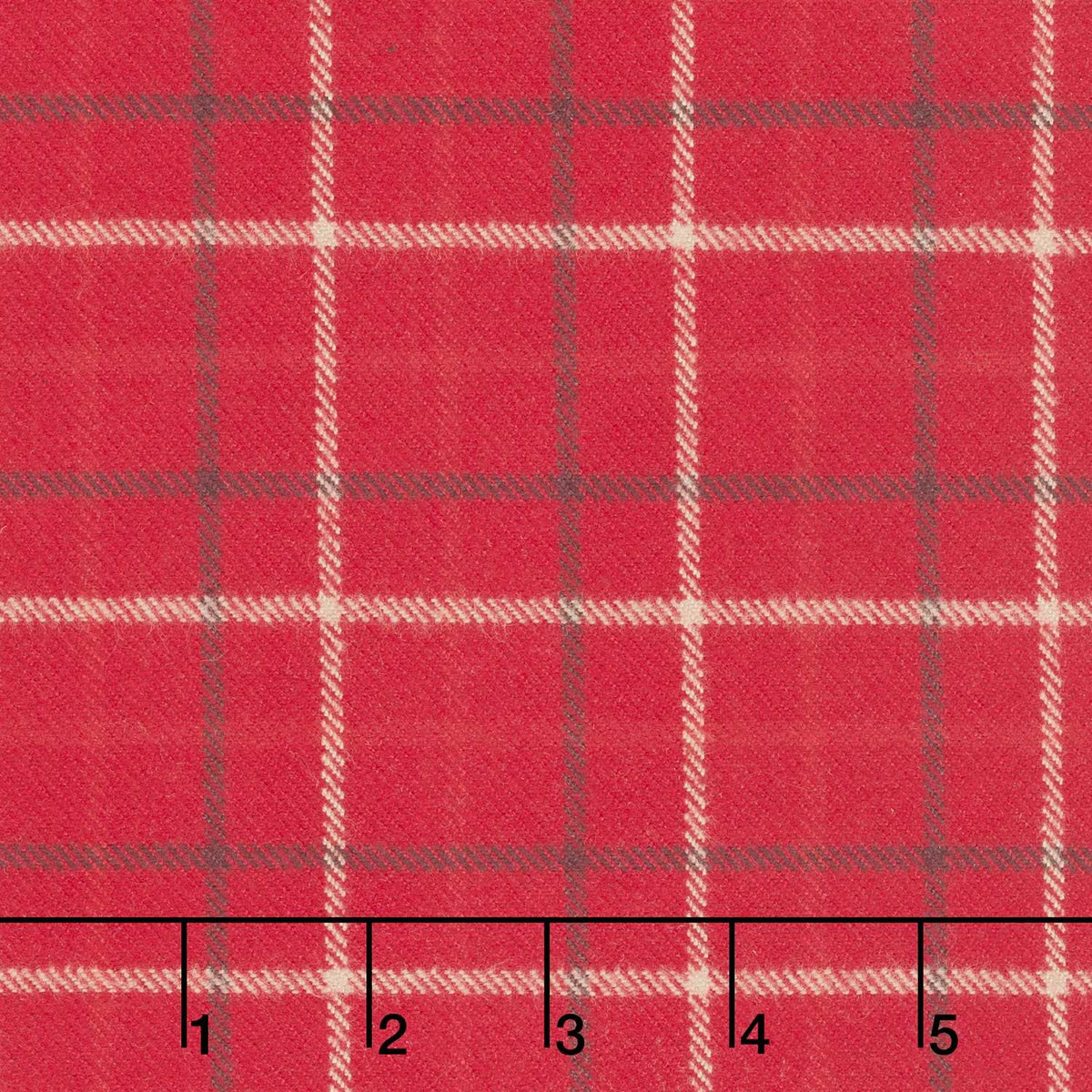 Primo Plaids Flannel - Holiday Cheer Tattersall Plaid Red Yardage