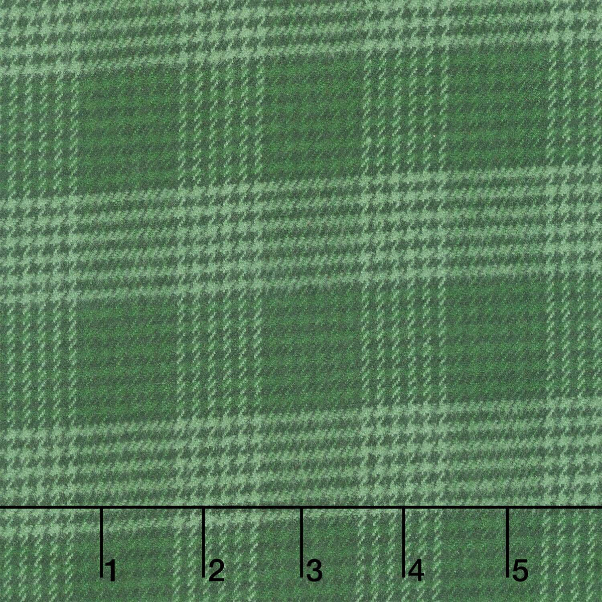 Primo Plaids Flannel - Holiday Cheer Glen Plaid Green Yardage