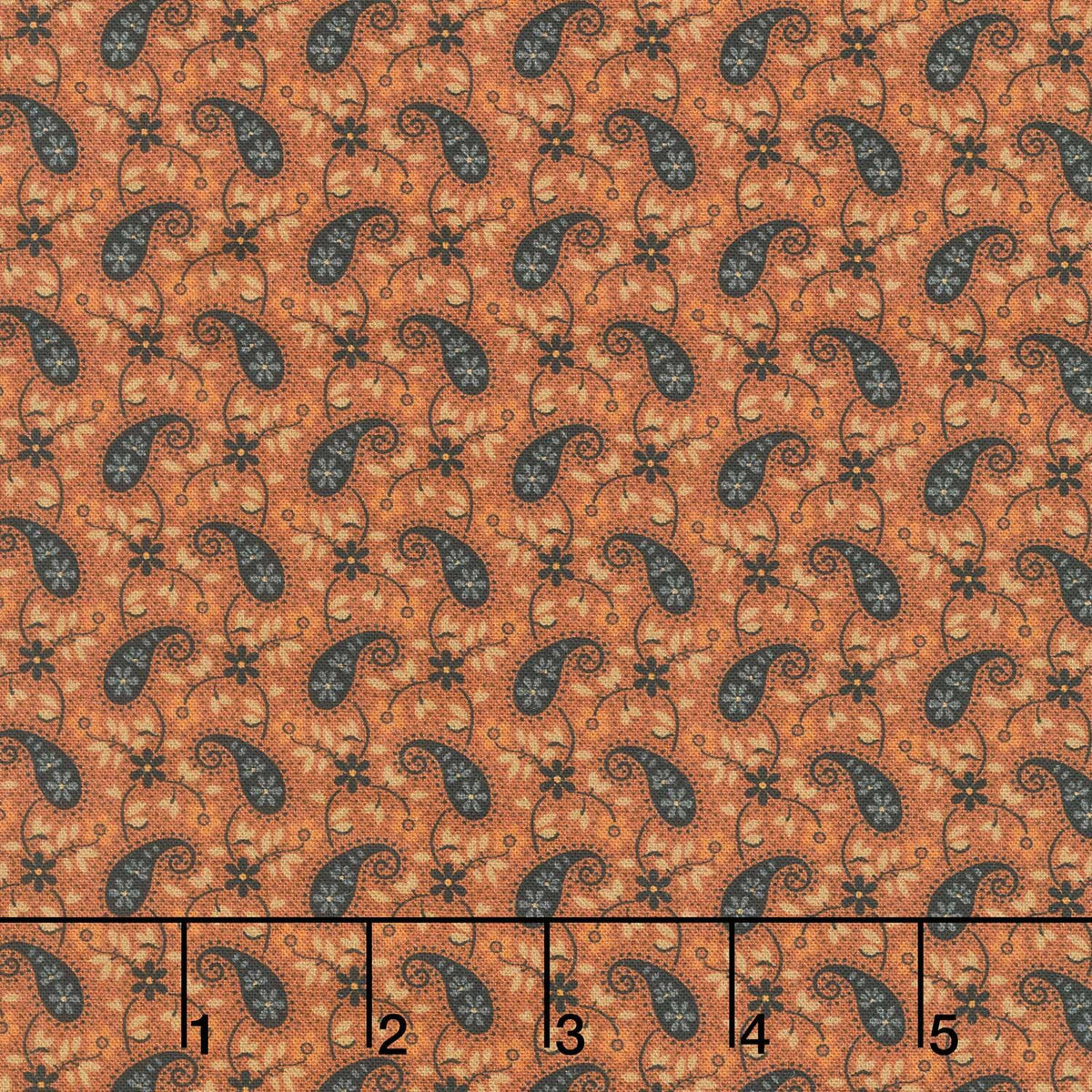 Midnight Cheddar - Paisley Parade Cheddar Yardage