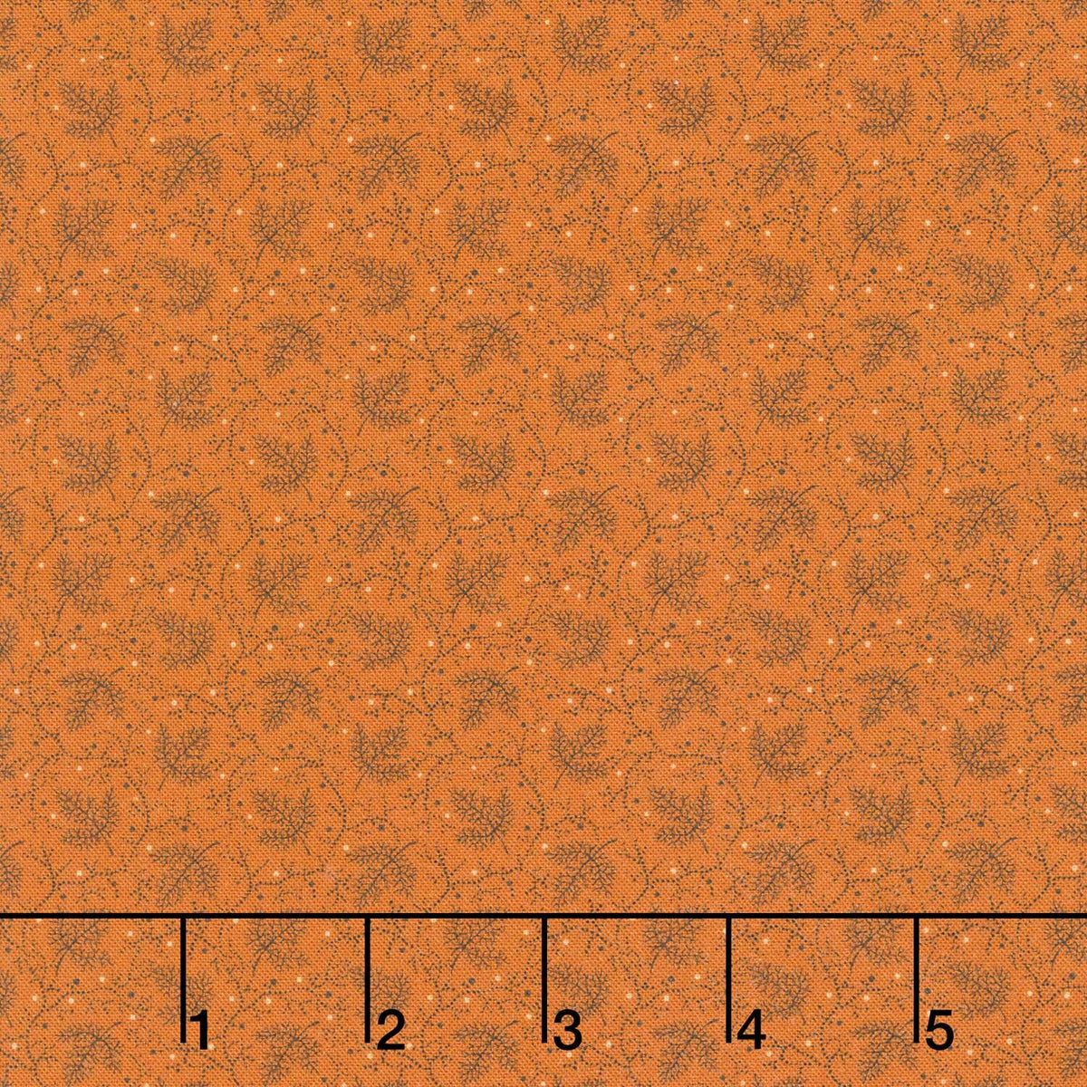 Midnight Cheddar - Transparent Leaves Cheddar Yardage