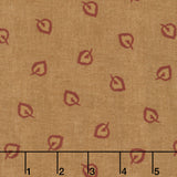 Oak Alley - Flowing Leaf Gold Yardage