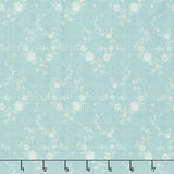 Blue Palisades - Roses Aqua Yardage