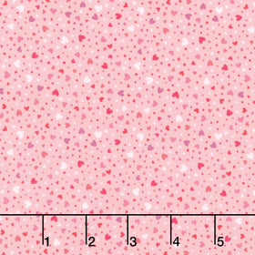 Sweet Shoppe - Hearts Pink Yardage