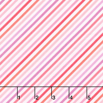 Sweet Shoppe - Bias Stripe Pink Yardage