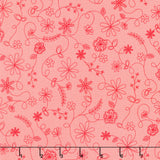 Kimberbell Basics - Swirl Floral Peach Yardage