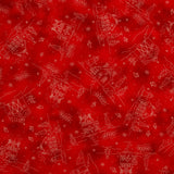 Christmastime - Cottages Red Yardage