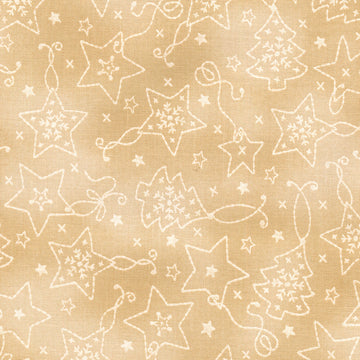 Christmastime - Ornaments Cream Cream Yardage