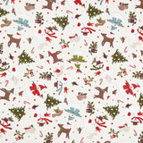 Snowtop Mountain Flannel - Christmas Toss Cream Yardage