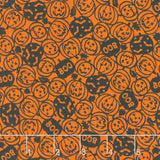 Pumpkin Grove - Spooky Pumpkins Orange Black Yardage