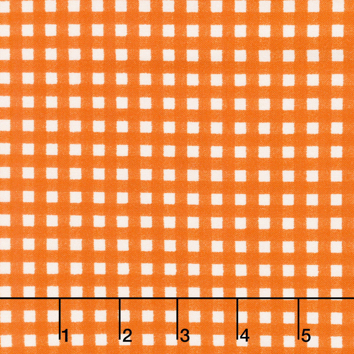 Pumpkin Grove - Gingham Orange Yardage