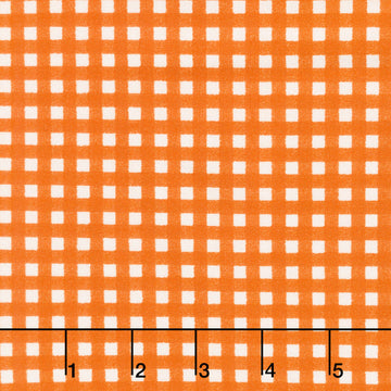 Pumpkin Grove - Gingham Orange Yardage