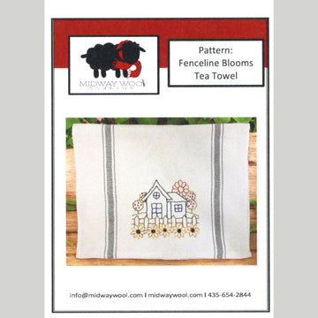 Fenceline Blooms Embroidery Towel Kit