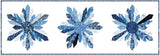 Missouri Star Frosted Wishes Batik Shimmering Snowflake Table Runner Kit