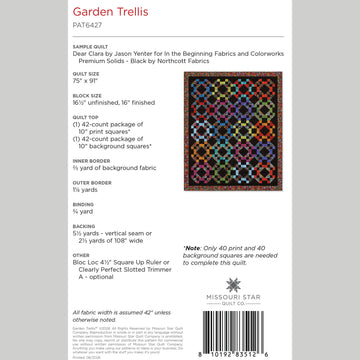 Garden Trellis Quilt Pattern by Missouri Star