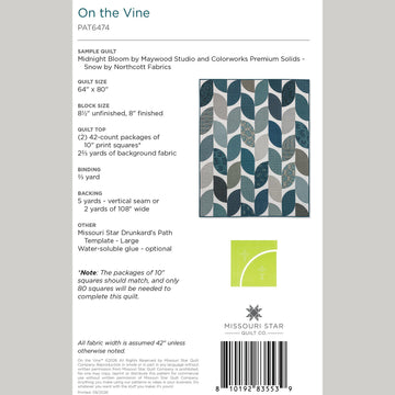 On the Vine Quilt Pattern by Missouri Star