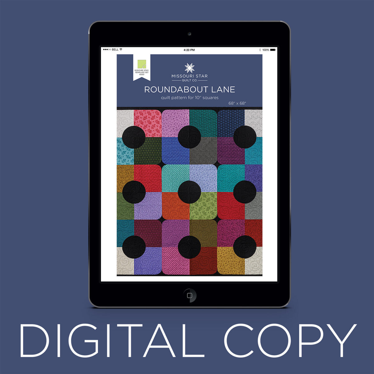 Digital Download - Roundabout Lane Quilt Pattern by Missouri Star