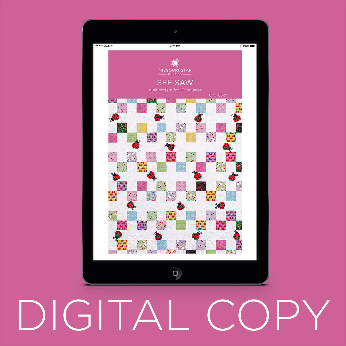 Digital Download - See Saw Quilt Pattern by Missouri Star