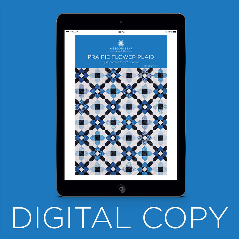 Digital Download - Prairie Flower Plaid Quilt Pattern by Missouri Star