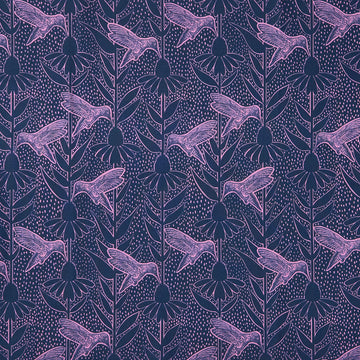 Indelible - Ink Humming Navy Yardage