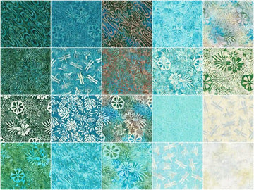 Monstera Deliciosa Batiks Strips