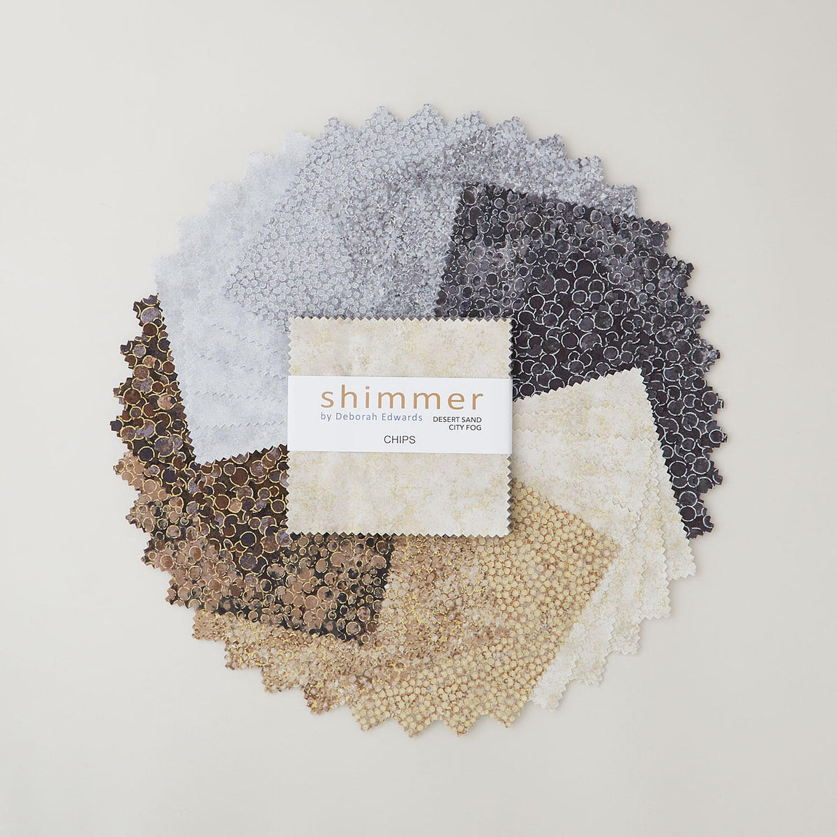 Shimmer - Desert Sand & City Fog Metallic Chips