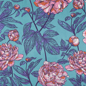 Indelible - Peony Jade 108" Wide Backing