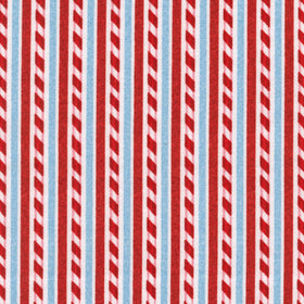 Holly Jolly - Candycane Stripe White Multi Yardage