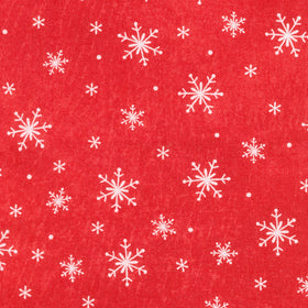Holly Jolly - Snowflake Red Yardage