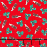 Coca-Cola - Tossed Bottle Red Yardage