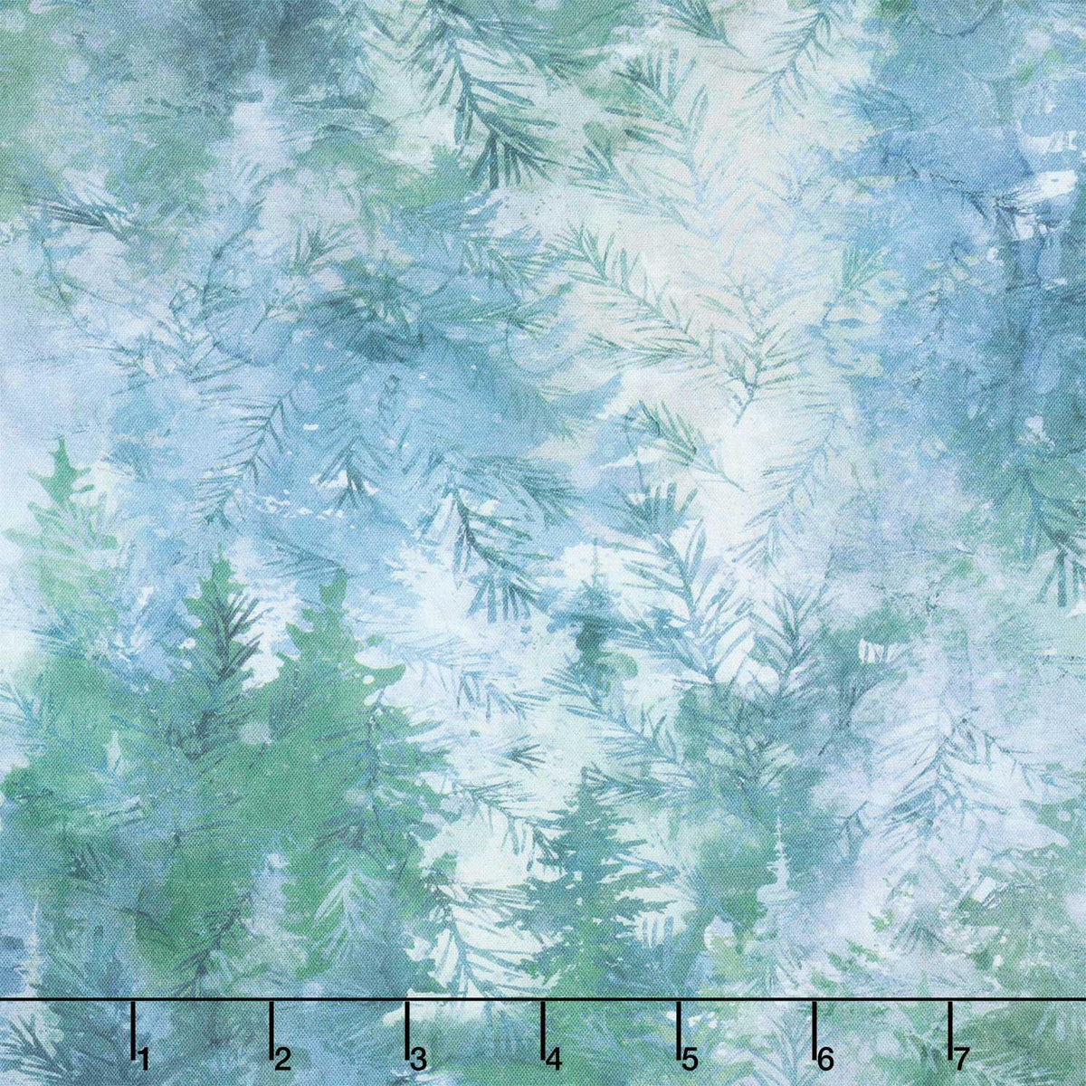 Altitude - Multi Trees Blue Multi Yardage