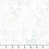 Altitude - Crossgrain Off White/Green Yardage
