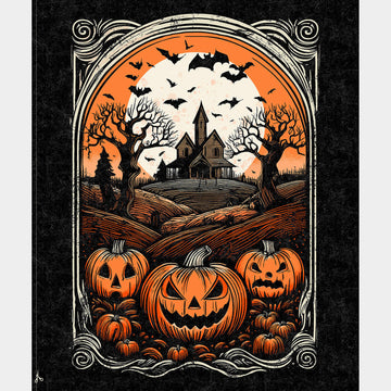 Haunted Hollow - Haunted House Halloween Panel