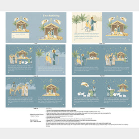 The Nativity - Nativity Book Blue Multi Panel