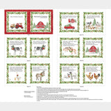 Barnyard Christmas - Christmas Book White Multi Panel