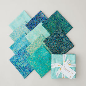 Shimmer Lagoon & Peacock Metallic Rolls