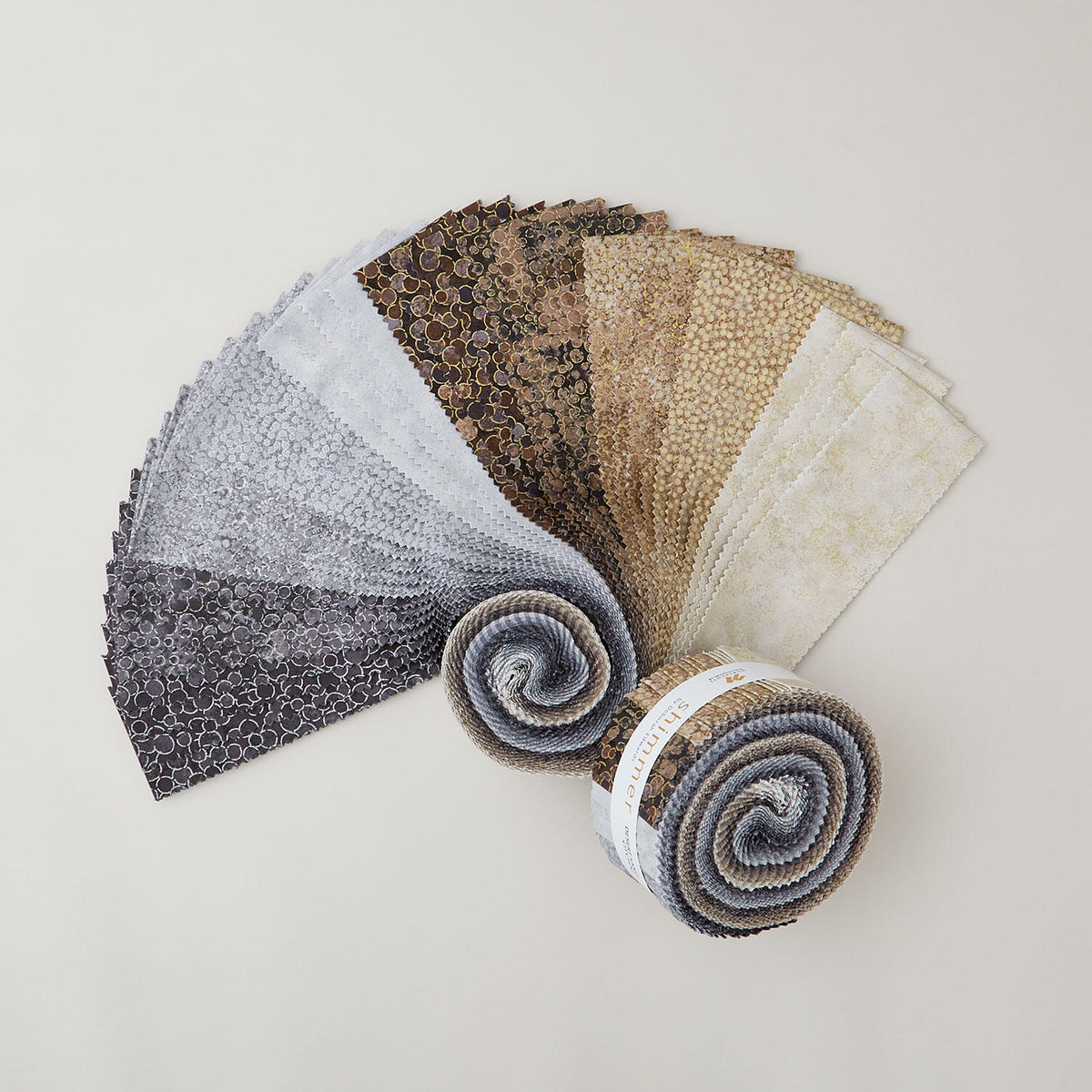 Shimmer - Desert Sand & City Fog Metallic Strips