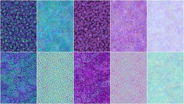 Shimmer - Pansy & Deep Sea Metallic Strips