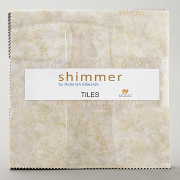 Shimmer - Desert Sand & City Fog Metallic Tiles