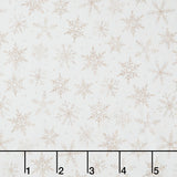 First Frost - First Snowfall Allover Neutral 108" Wide Backing