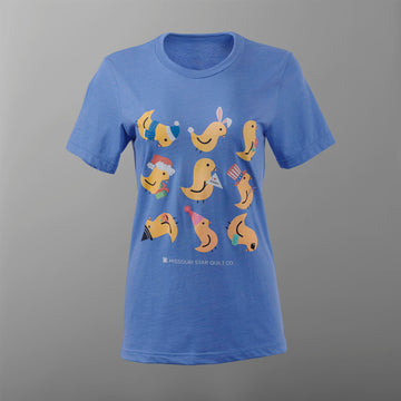 Missouri Star Seasons of Chuck T-shirt - Heather Columbia Blue S