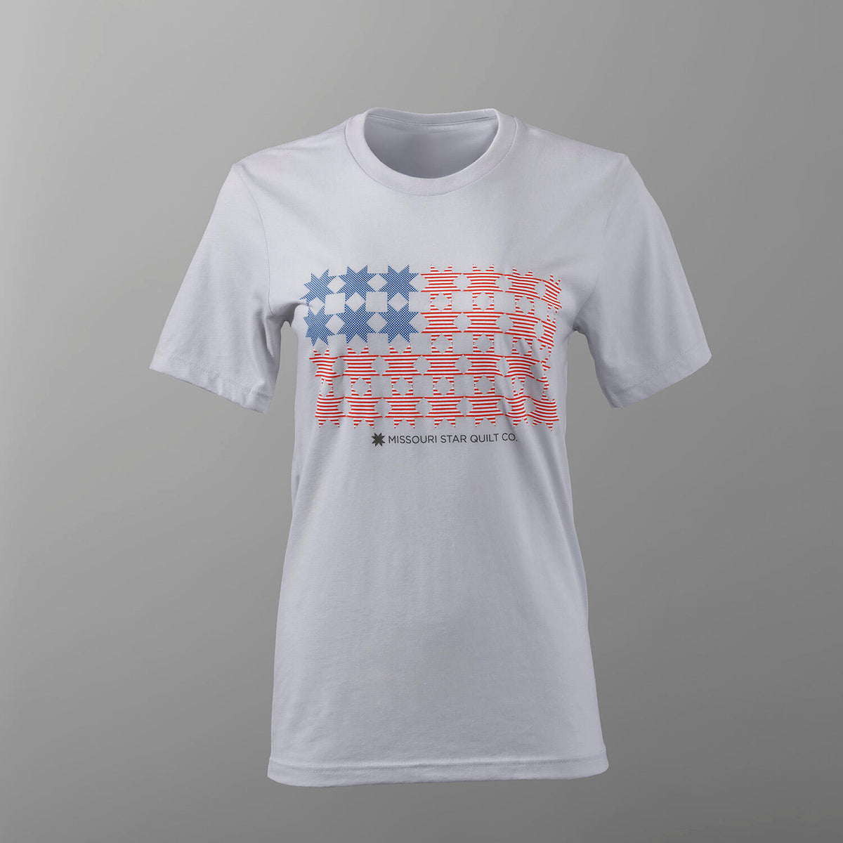 Missouri Stars & Stripes T-shirt - Heather Silver - S