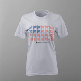 Missouri Stars & Stripes T-shirt - Heather Silver - S