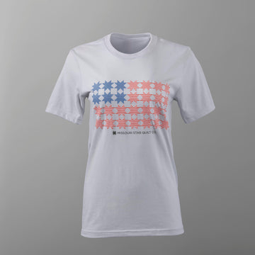 Missouri Stars & Stripes T-shirt - Heather Silver - L