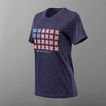 Missouri Stars & Stripes T-shirt - Heather Midnight Navy - XL