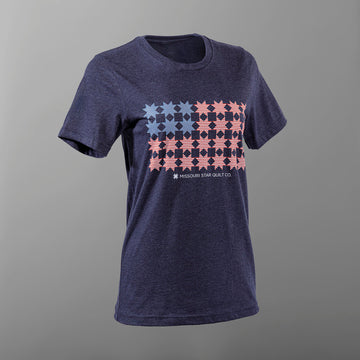 Missouri Stars & Stripes T-shirt - Heather Midnight Navy - XL