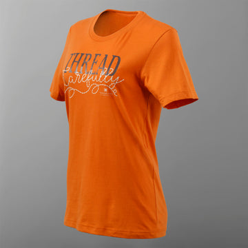 Missouri Star Thread Carefully T-shirt - Burnt Orange - L