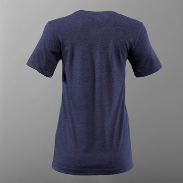 Missouri Star Sew-cial Butterfly T-shirt - Heather Midnight Navy