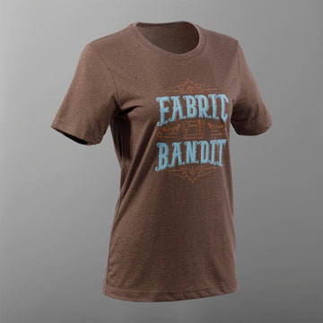 Missouri Star Fabric Bandit T-shirt - Heather Brown - M