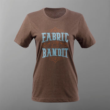 Missouri Star Fabric Bandit T-shirt - Heather Brown - M